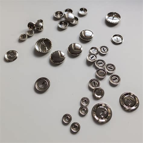 self cover metal buttons